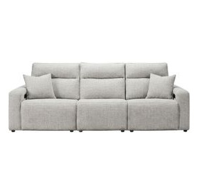 Modmax II Stone Performance Fabric Modular Power Reclining Sofa with USB Charging