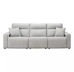 Modmax II Stone Performance Fabric Modular Power Reclining Sofa with USB Charging