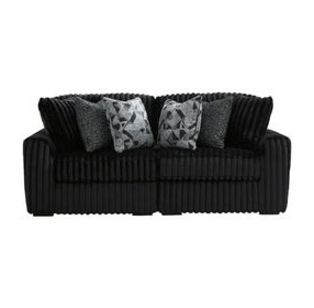 Midnight Madness Onyx 2 Piece Modular Sectional Sofa