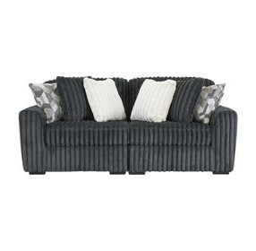 Midnight Madness Gunmetal 2 Piece Sectional Sofa