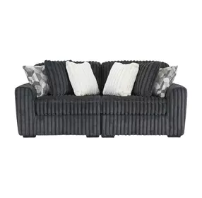 Midnight Madness Gunmetal 2 Piece Sectional Sofa