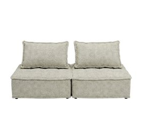 Bales Taupe Modular 78" Loveseat