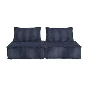Bales Navy Modular 78" Loveseat