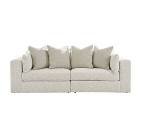 Stonecroft Manor Snowstone 2 Piece Modular Sectional Sofa with Pillows