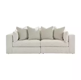 Stonecroft Manor Snowstone 2 Piece Modular Sectional Sofa with Pillows