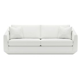 Veronica Ivory 95" Sofa with 2 Pillows