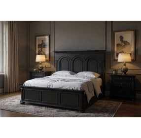 Atrium Black Panel Bedroom Set