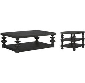 Atrium Black Occasional Table Set