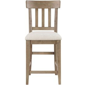 Napa Brown 24" Slat Back Counter Height Stool Set of 2
