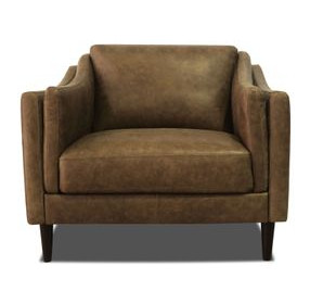 Brighton Bomber Tan Leather Living Room Chair