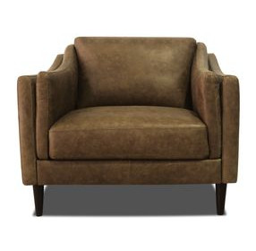 Brighton Bomber Tan Leather Living Room Chair