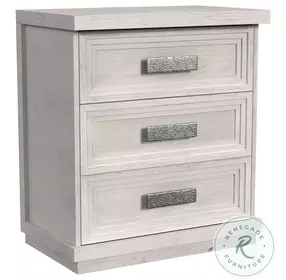Rhiannon Antique White 3 Drawer Nightstand