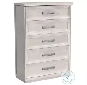 Rhiannon Antique White 5 Drawer Chest