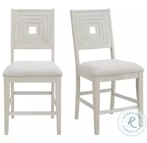 Rhiannon Antique White Counter Height Stool Set Of 2