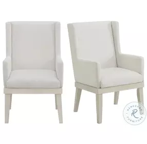 Rhiannon Antique White Arm Chair Set Of 2