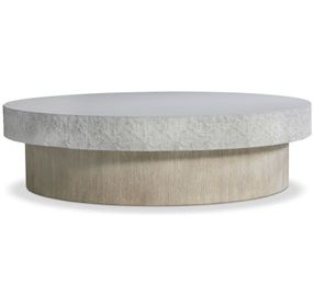 Pincio Gray Round Cocktail Table with Casters