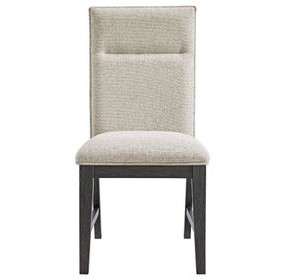 Edge Light Gray Upholstered Dining Chair Set of 2