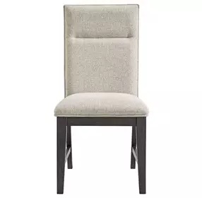 Edge Light Gray Upholstered Dining Chair Set of 2