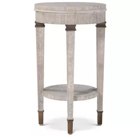 Marlborough Geo Coast and Gold Round Walker Drink Table