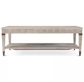 Marlborough Geo Coast and Gold Rectangular Woolfe Cocktail Table