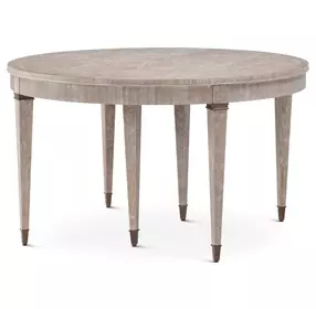Marlborough Geo Coast and Gold 124" Extendable Oval Shelley Dining Table