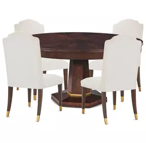Marlborough Cambridge and Gold 60" Round Morrison Dining Room Set