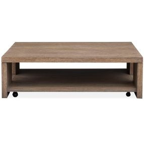 Conway Spiced Brown Square Cocktail Table