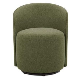 Sylvie Green Upholstered Outdoor Swivel Dining Chair