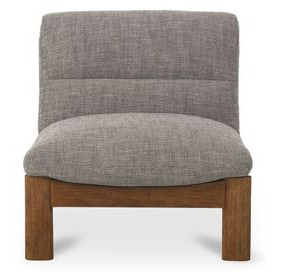 Pierce Flecked Black Upholstered Accent Chair