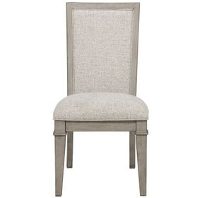 Mariana Gray and Cream Upholstered Side Chair Set of 2