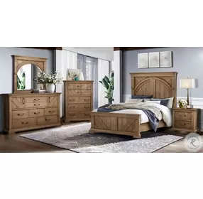 Eagle River Old Hickory Panel Bedroom Set