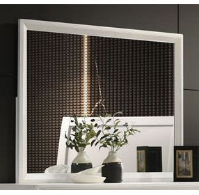 Ballard White Rectangular Dresser Mirror