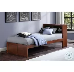 Rowe Dark Cherry Youth Bookcase Platform Bedroom Set