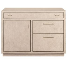Marlowe Polished Limestone 3 Drawer Workstation