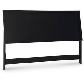 Danziar Matte Black King Panel Headboard