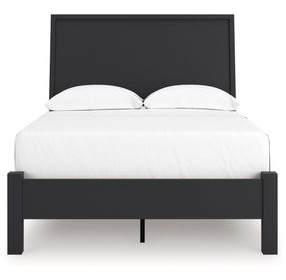 Danziar Black Full Panel Bed