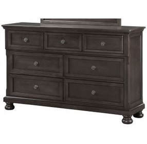 B01061 Gray 7 Drawer Dresser