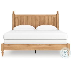 Galletyn Warm Brown King Panel Bed