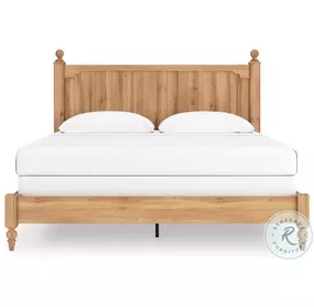 Galletyn Warm Brown King Panel Bed