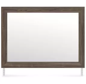 Mazilar Dark Brown Rectangular Dresser Mirror