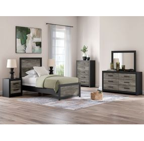 Ryderton Black and Gray Youth Panel Bedroom Set