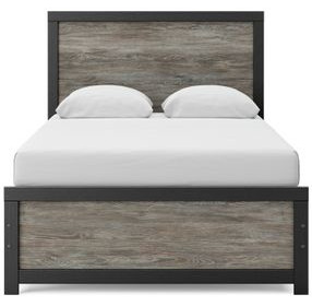 Ryderton Black and Gray Full Panel Bed