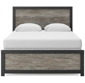 Ryderton Black and Gray Queen Panel Bed