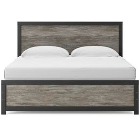 Ryderton Black and Gray King Panel Bed