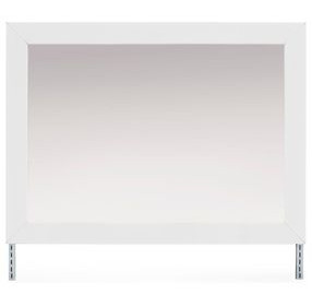Marzoni Matte White Rectangular Dresser Mirror