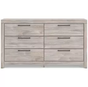 Jonnifer Light Gray 6 Drawer Dresser
