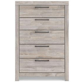 Ryderton Light Gray 5 Drawer Chest