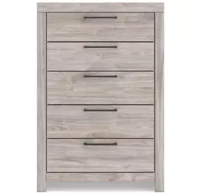 Jonnifer Light Gray 5 Drawer Chest