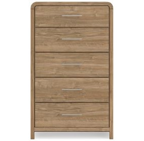 Dayella Warm Brown 5 Drawer Chest