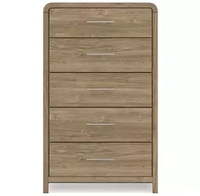 Dovander Warm Brown 5 Drawer Chest